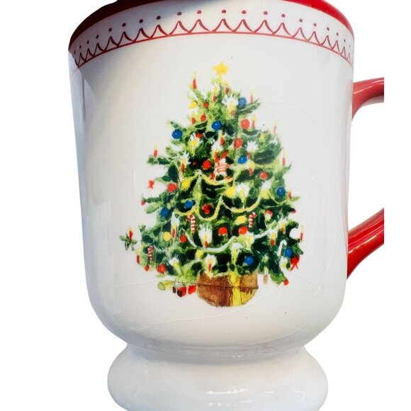 Williams Sonoma Marc Lacaze Icon 2010 Mugs Christmas Discontinued Set of 4 - Picture 5 of 10